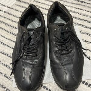 Ecco Black Leather Women's Sneakers